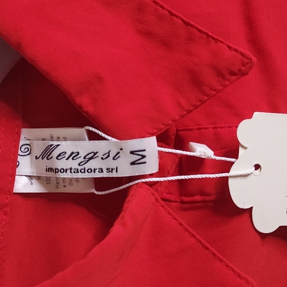 High-Low Classic Blouse by MENGSI - Picture 2 of 7